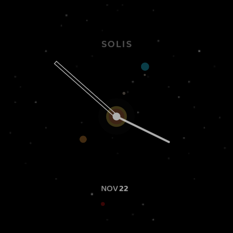 Ambient mode with stars in the background